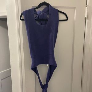 Free people purple convertible sweater tank